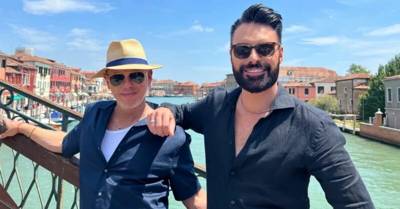 Rob Rinder and Rylan Clark smiling