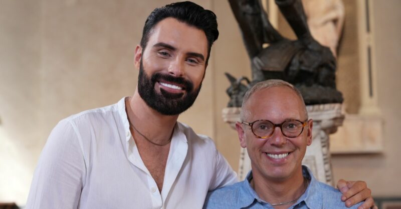 Rob Rinder and Rylan Clark smiling