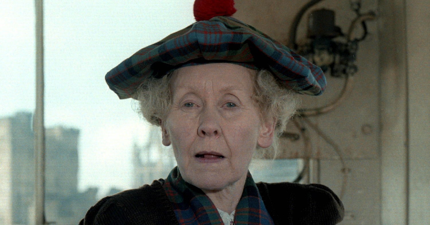 Super Gran star Gudrun Ure in character