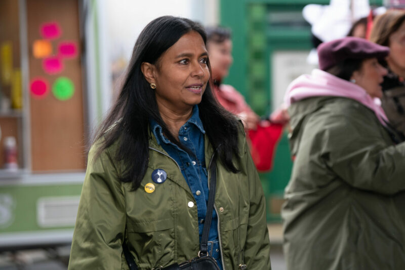Maya smiles in EastEnders