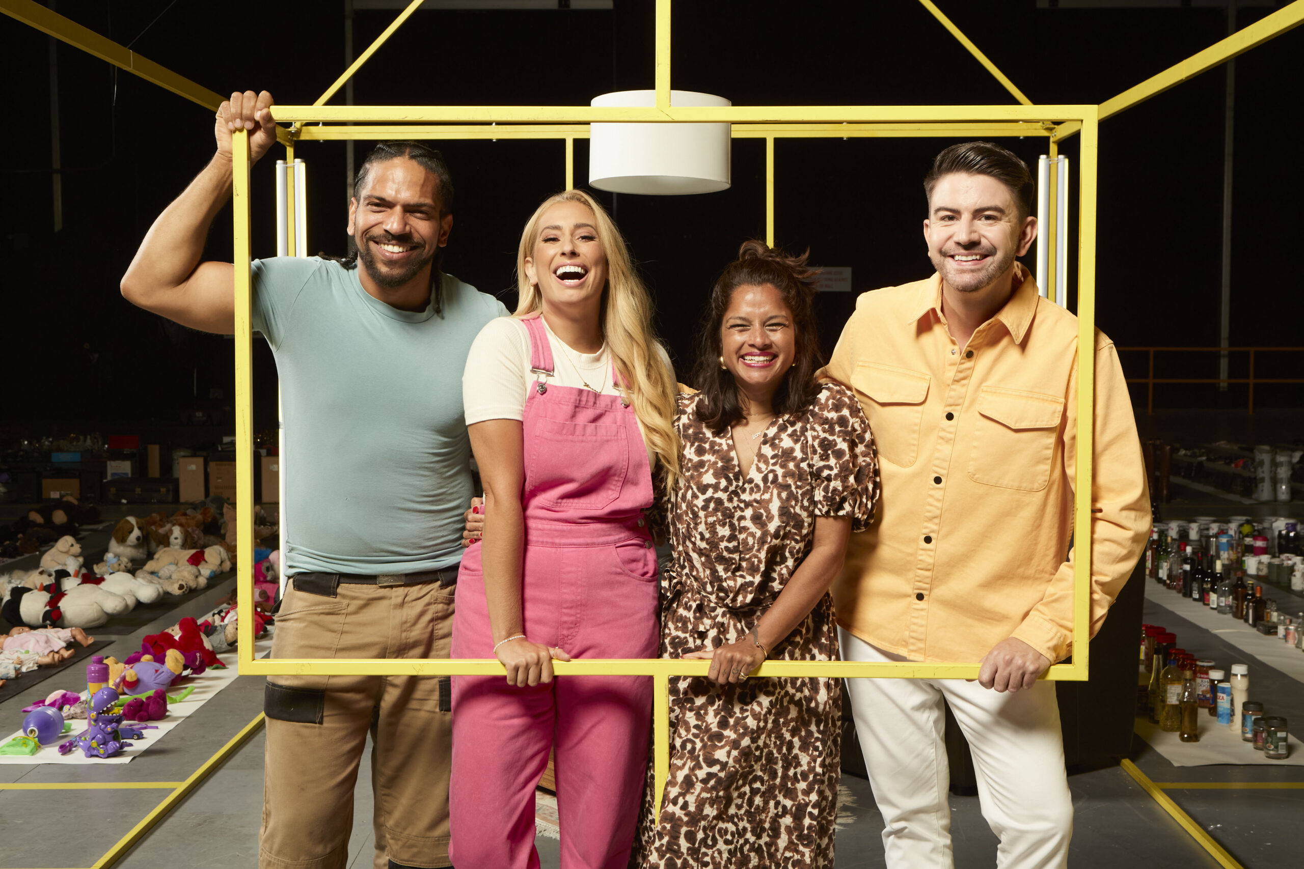 Stacey Solomon and her Sort Your Life Out co-stars smiling