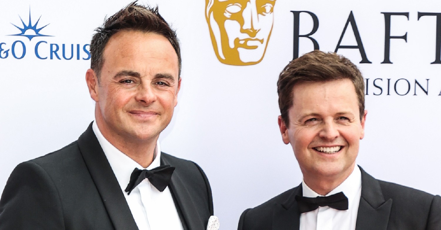 Ant and Dec smiling at the BAFTAs