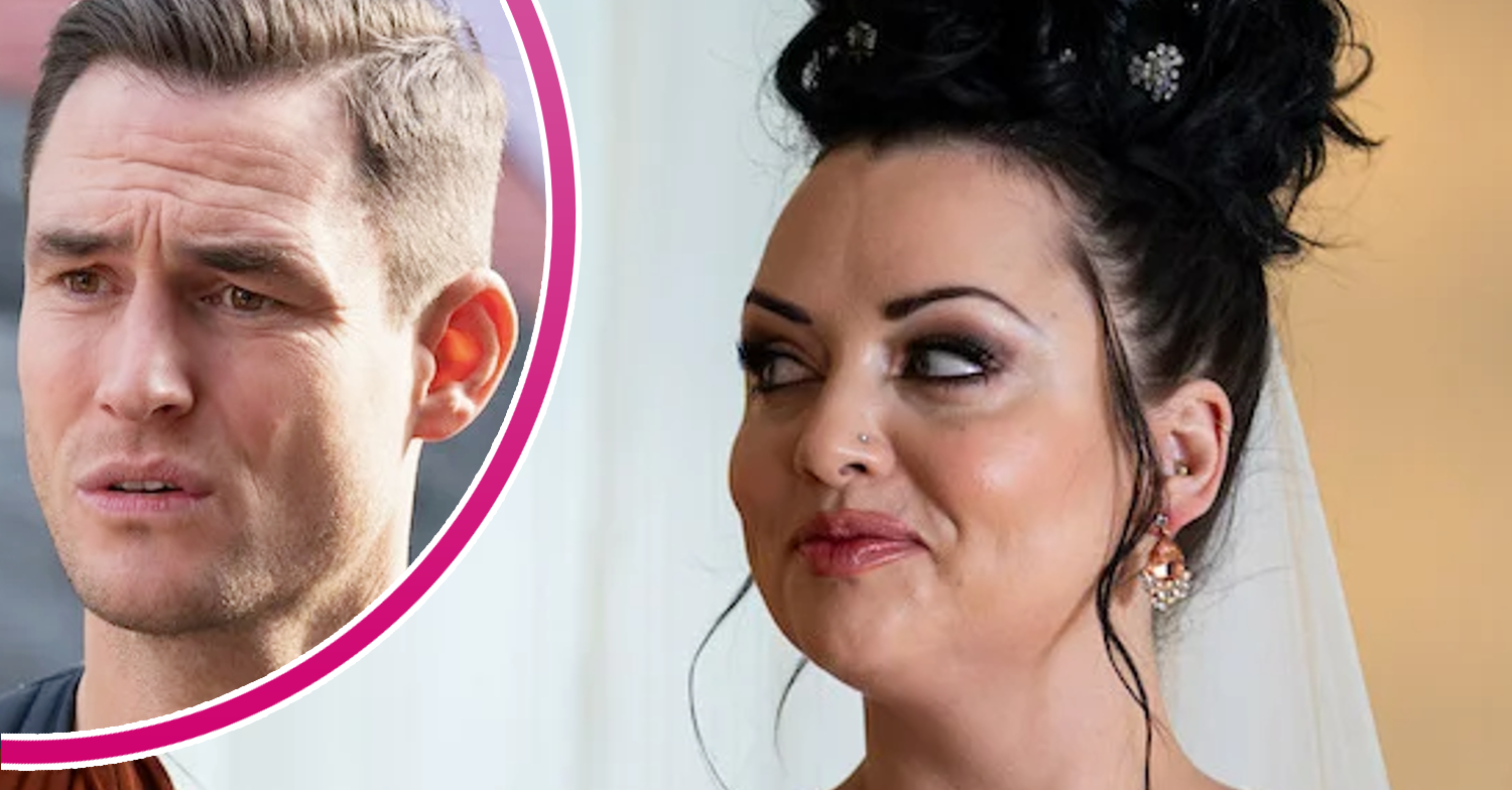 EastEnders' Whitney, and in a bubble is Zack