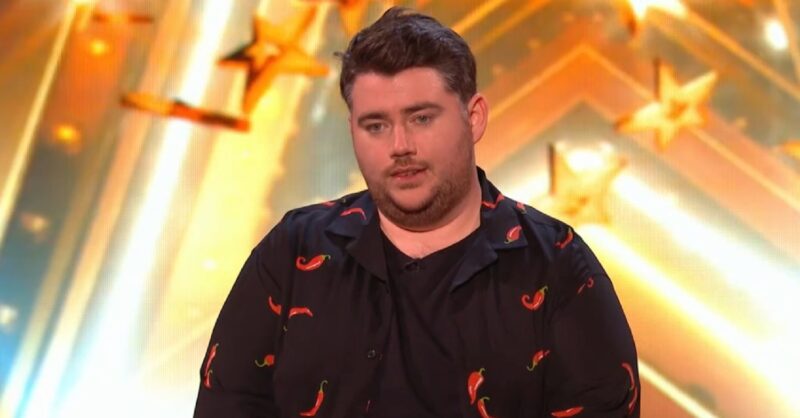 Kevin Finn looking dejected on Britain's Got Talent tonight