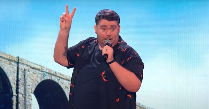 Kevin Finn performing on Britain's Got Talent tonight