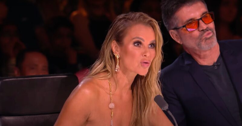 Amanda Holden and Simon Cowell speaking on Britain's Got Talent