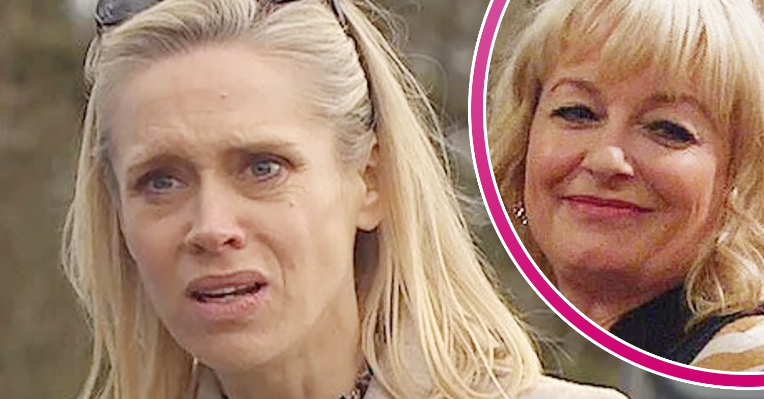 Emmerdale's Ruby, and in a bubble is Rose