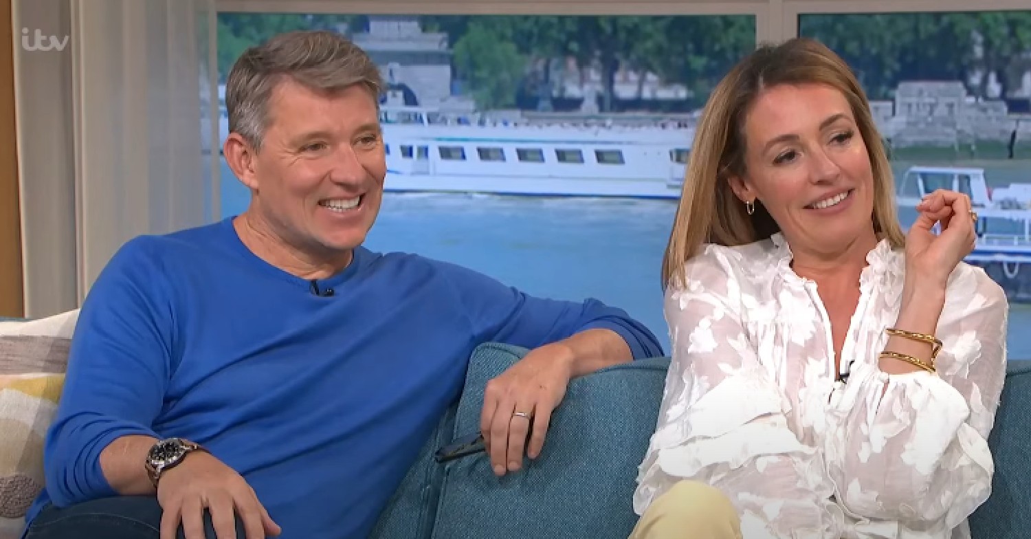 Ben Shephard and Cat Deeley smiling on This Morning
