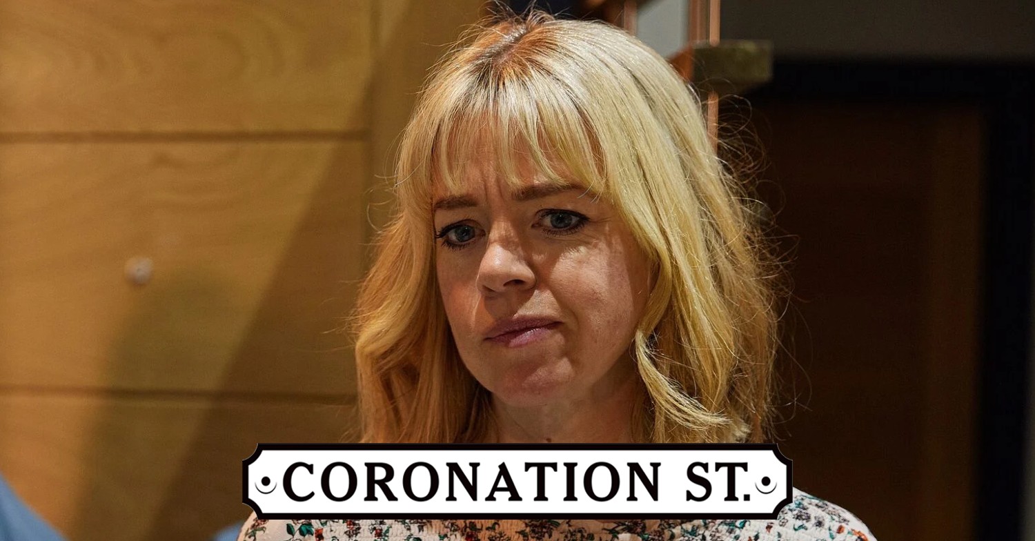 Toyah looking worried on Coronation Street (Credit: ITV/Composite: ED!)