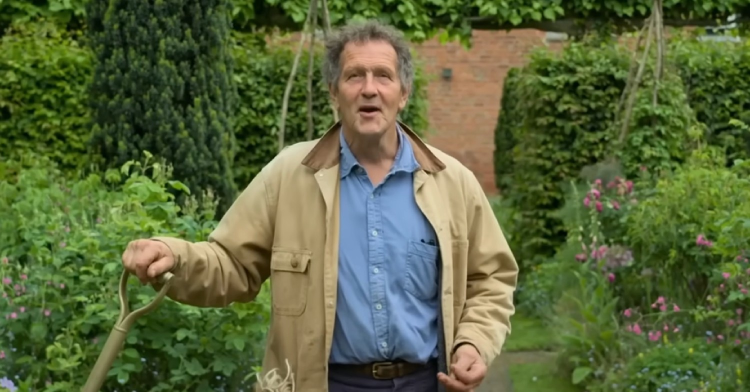 Monty Don speaking to camera in Gardener's World
