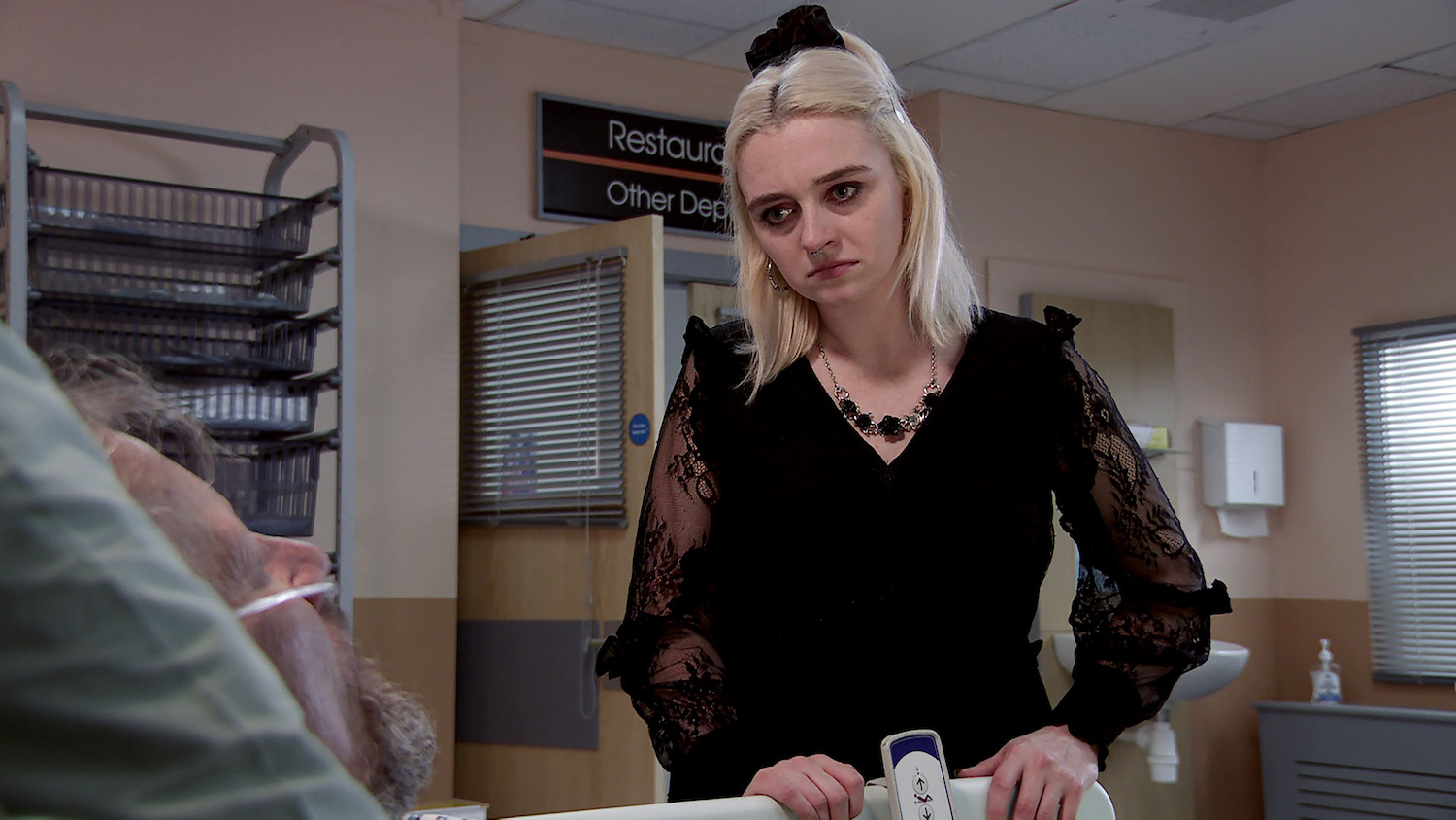 Nina Lucas in Coronation Street. 