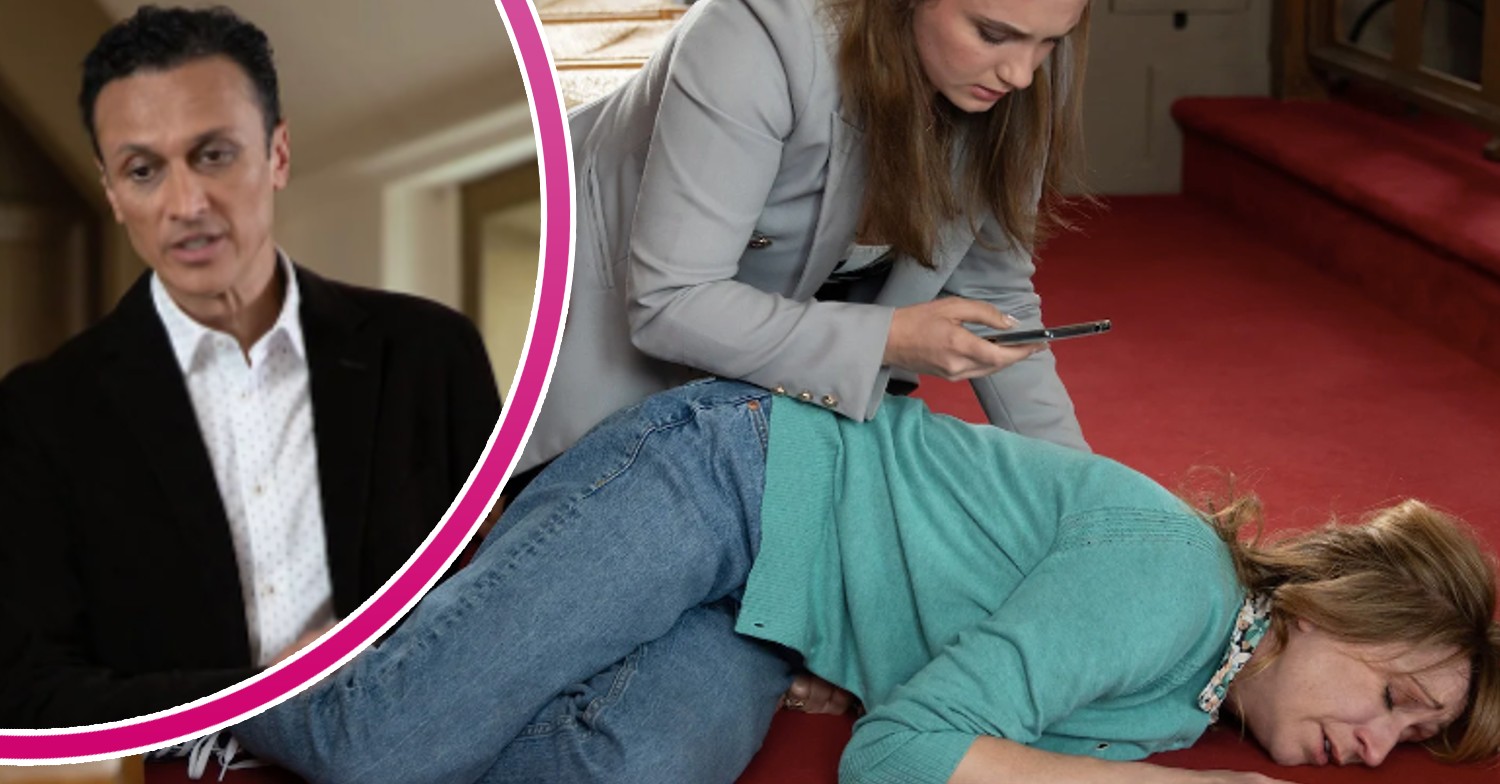 Gabby phones for an ambulance for Laurel