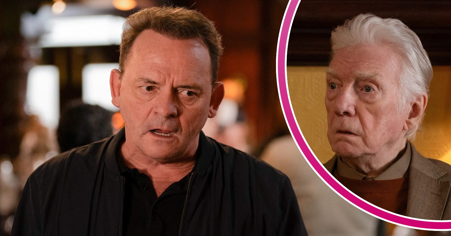 Billy looks shocked on EastEnders; inset, Stevie Mitchell (Credit: BBC/Composite: ED!)