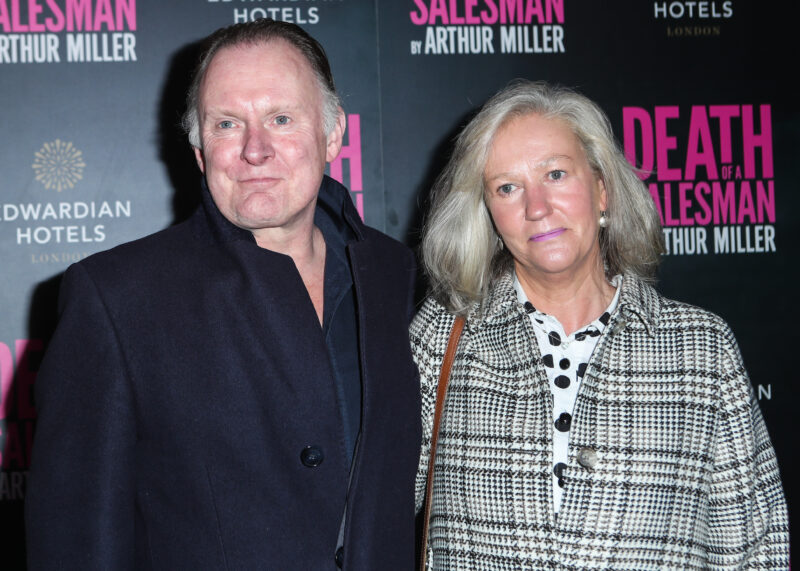 Robert Glenister with his wife Celia at the Death of a Salesman West End premiere