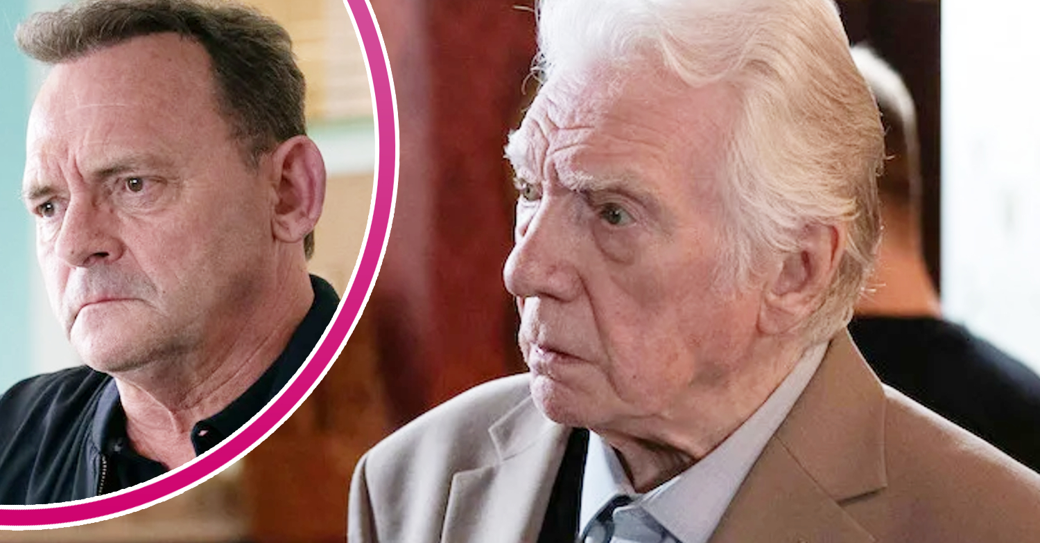 EastEnders' Stevie, and in a bubble is Billy