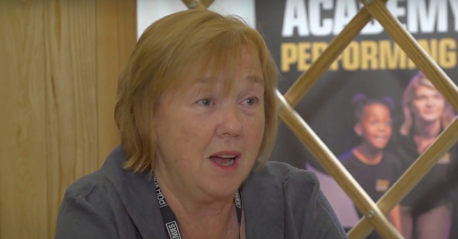 Celebrity Pauline Quirke during an interview