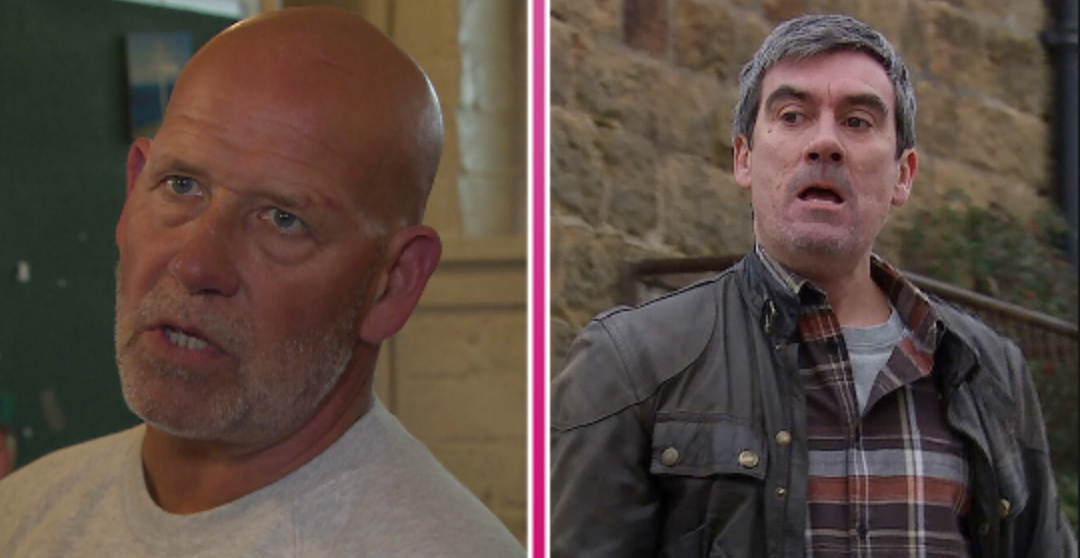 Les and Cain in Emmerdale