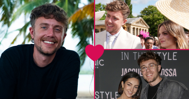 Roman Kemp with two of his girlfriends