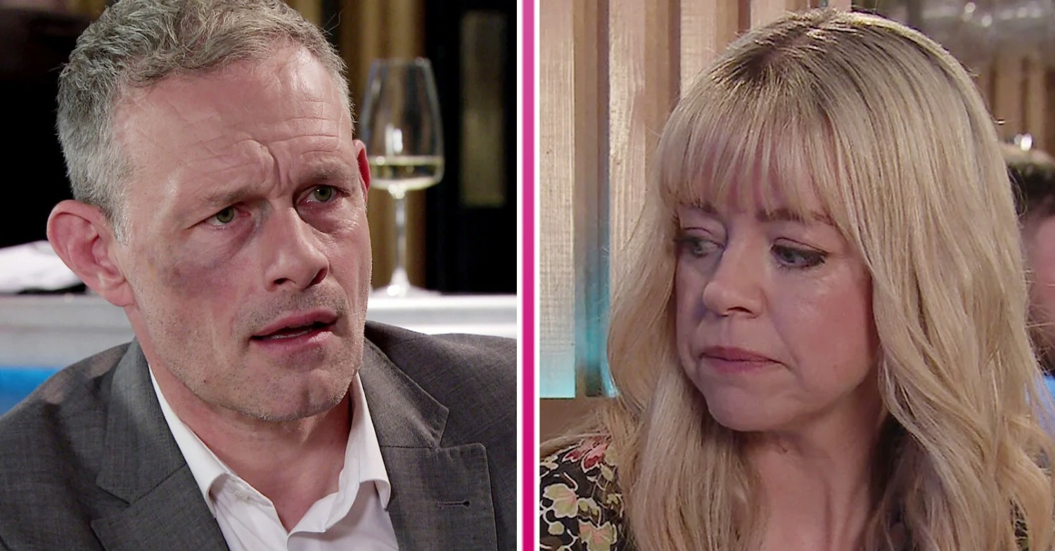 Composite image of Nick and Toyah on Corrie (Credit: ITV/Composite: ED!)