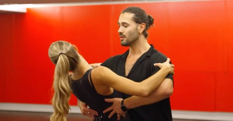 Graziano Di Prima and Zara McDermott rehearse