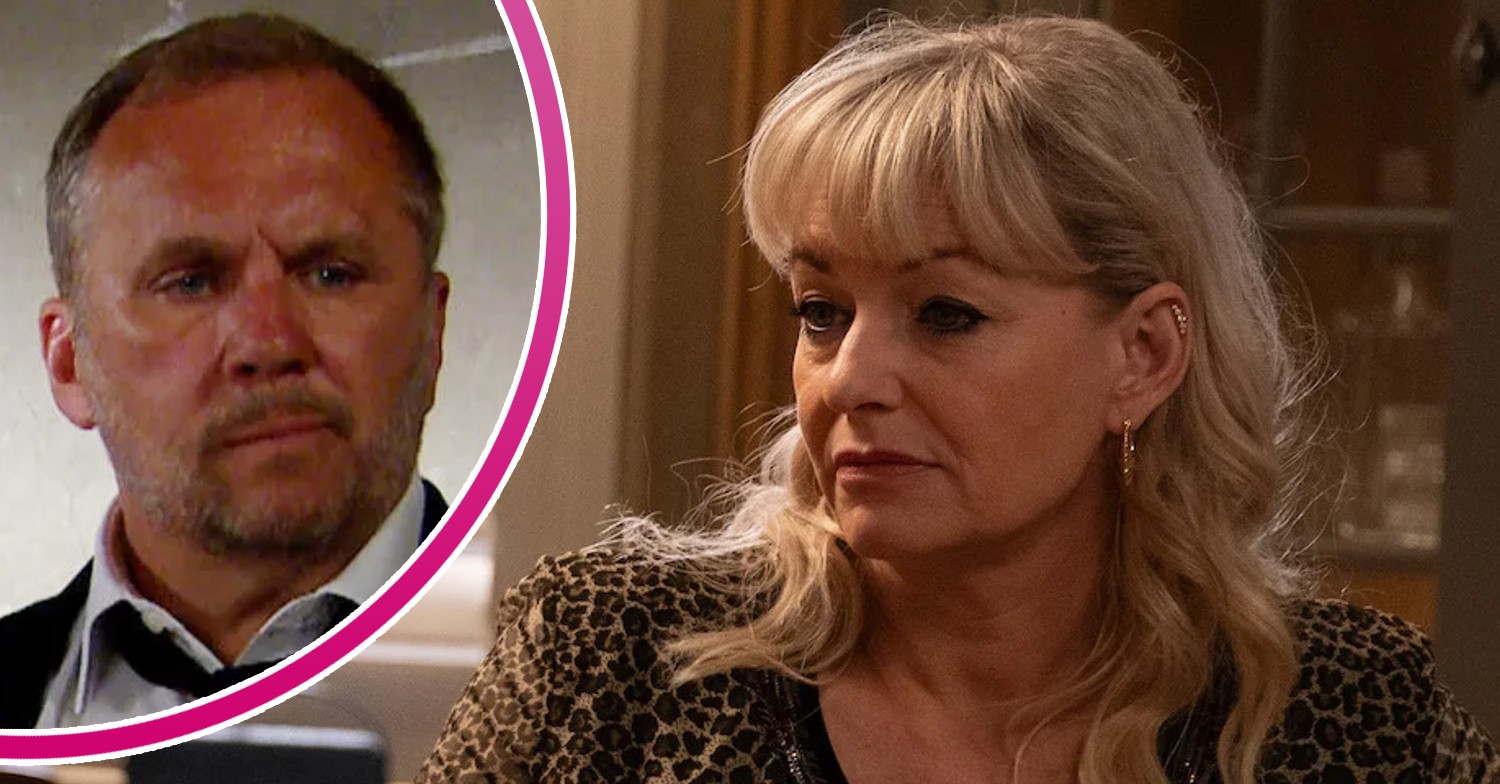 Rose looks shifty on Emmerdale; inset, Will Taylor (Credit: ITV/Composite: ED!)