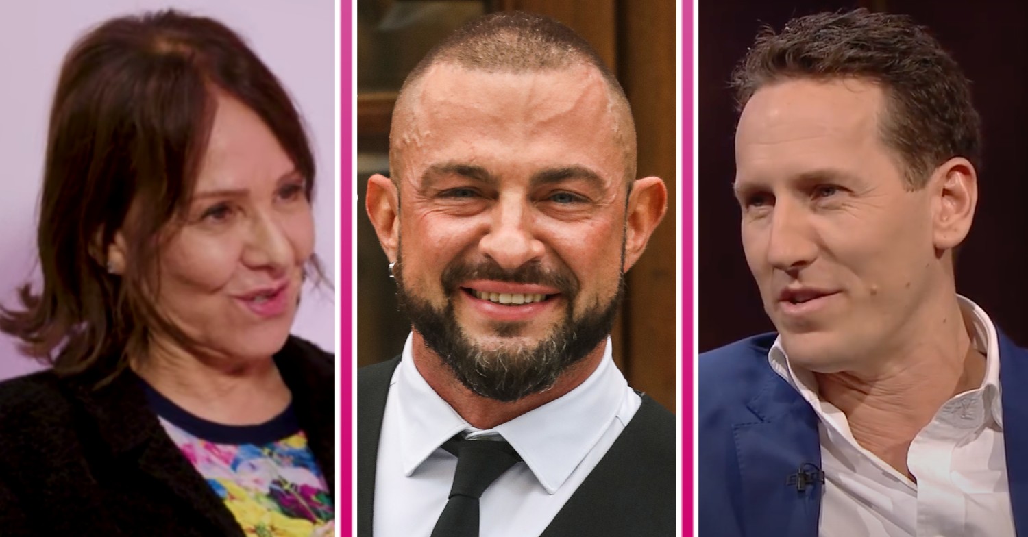 Arlene Phillips speaks, Robin Windsor smiles, Brendan Cole speaks