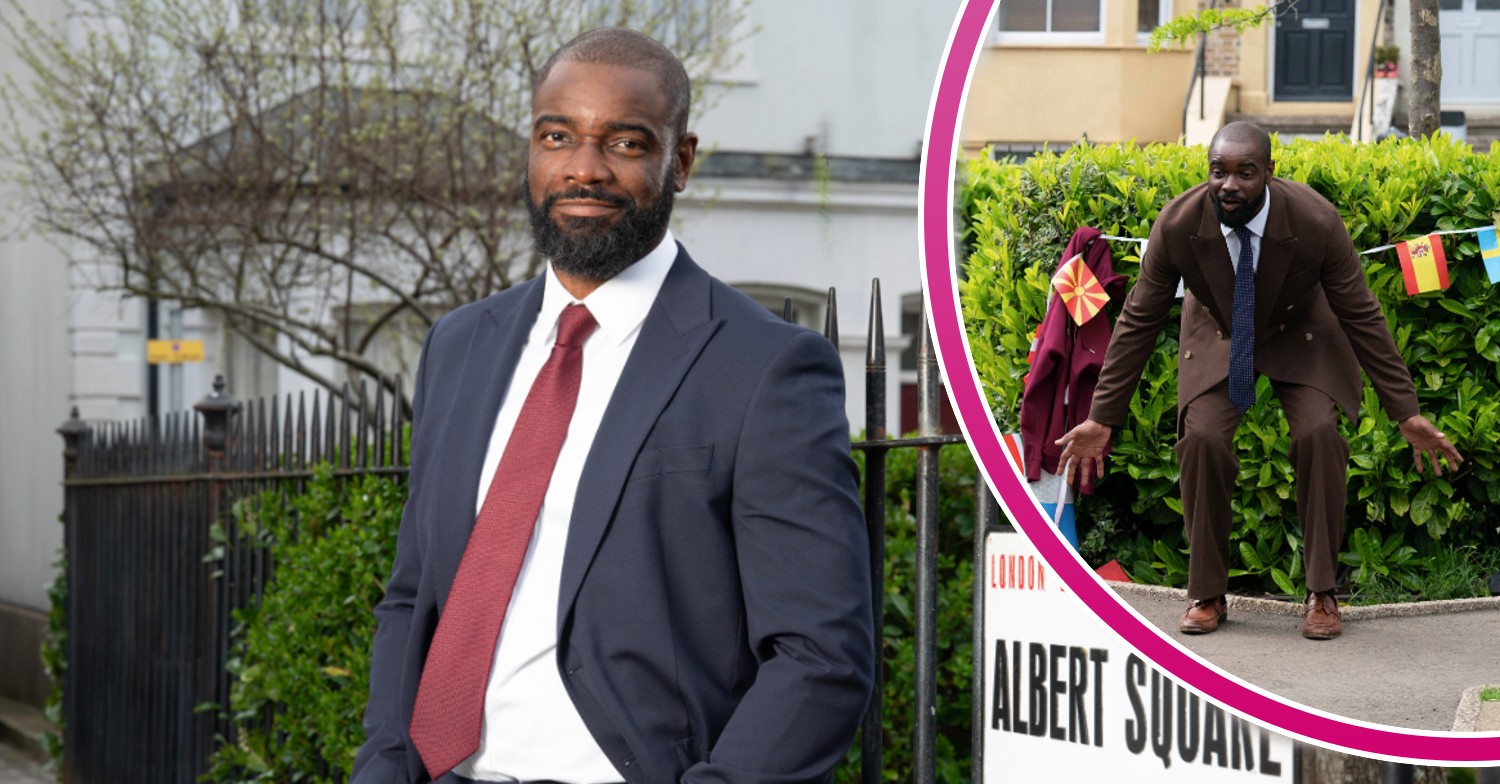 EastEnders' Junior Knight in a suit