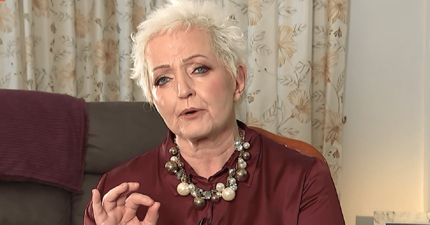 Linda Nolan during an interview