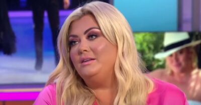 Gemma Collins looking serious on GMB