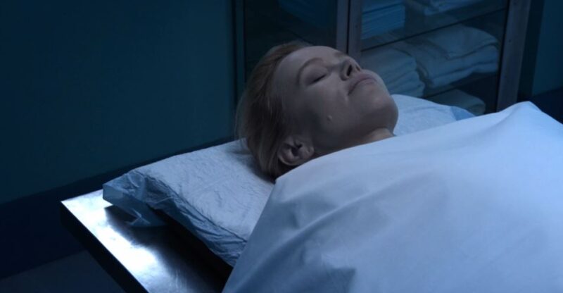 Debbie's dead body on EastEnders