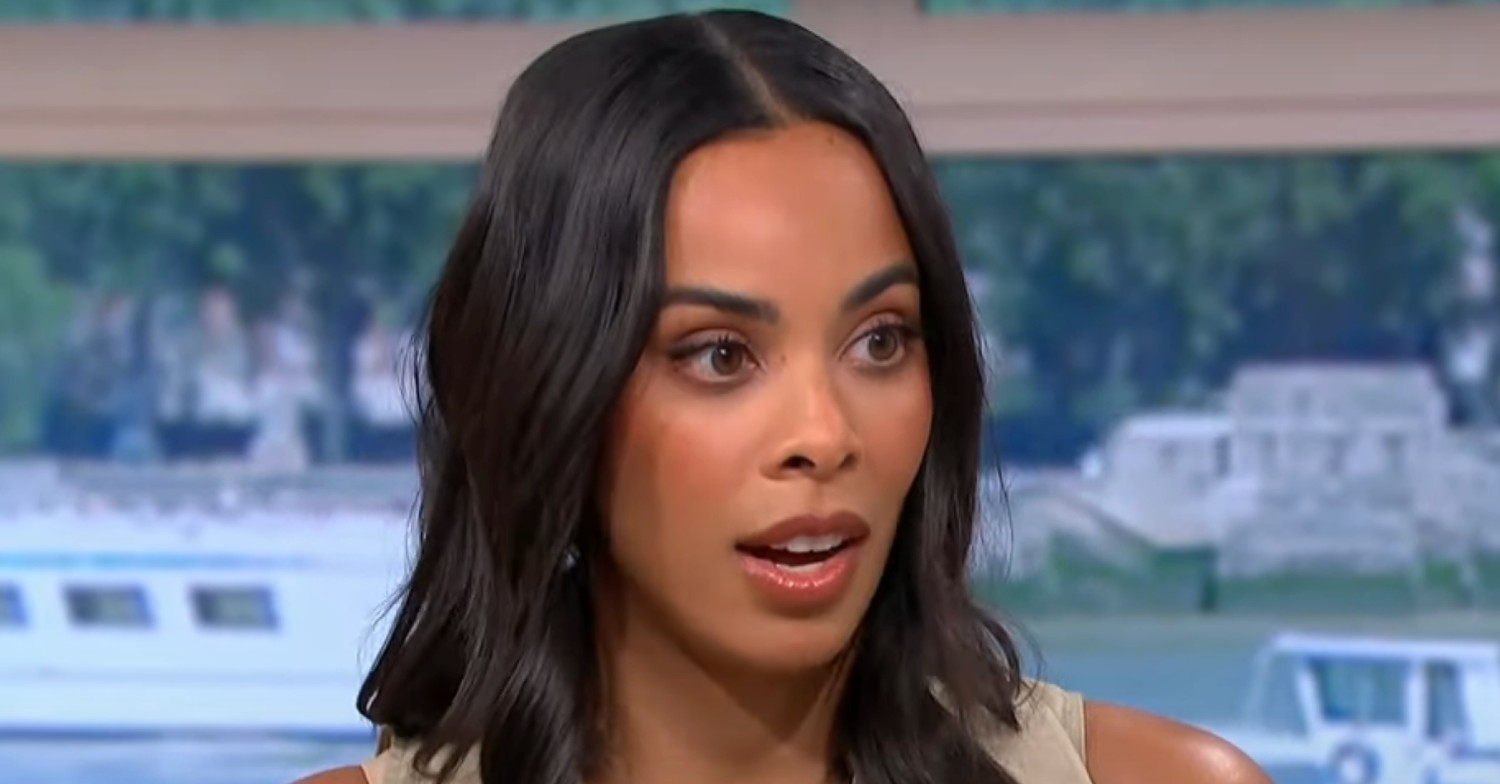 Rochelle Humes with shocked expression