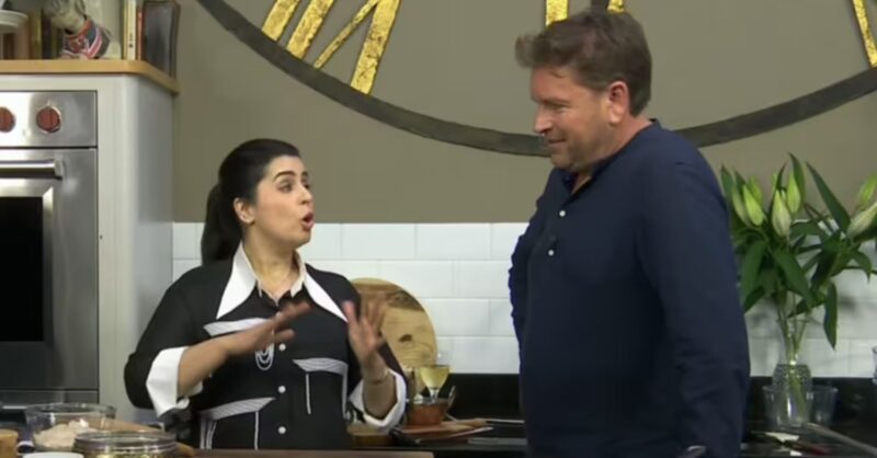 James Martin being told off by Dipna Anand