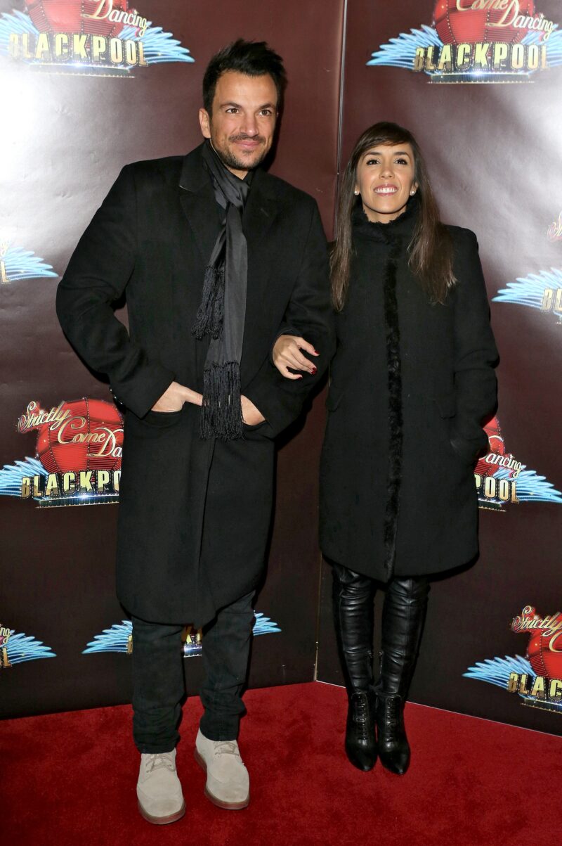 Peter Andre and Janette Manrara smiling