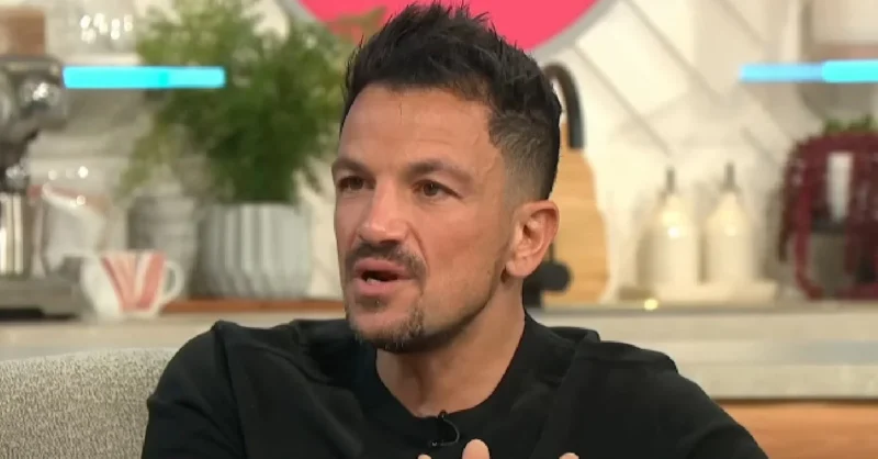 Peter Andre talking on Lorraine