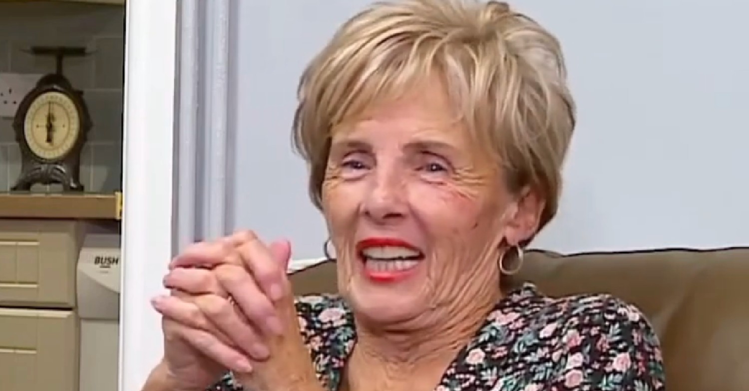 Shirley Griffiths smiling on Gogglebox