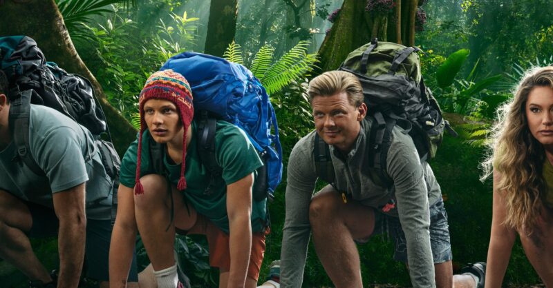 Freddie and Jeff Brazier in a Celebrity Race Across the World promo shot