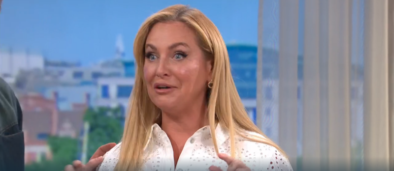 Josie Gibson looks surprised on This Morning