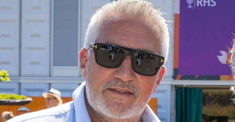 Paul Hollywood with sunglasses on at Chelsea Flower Show