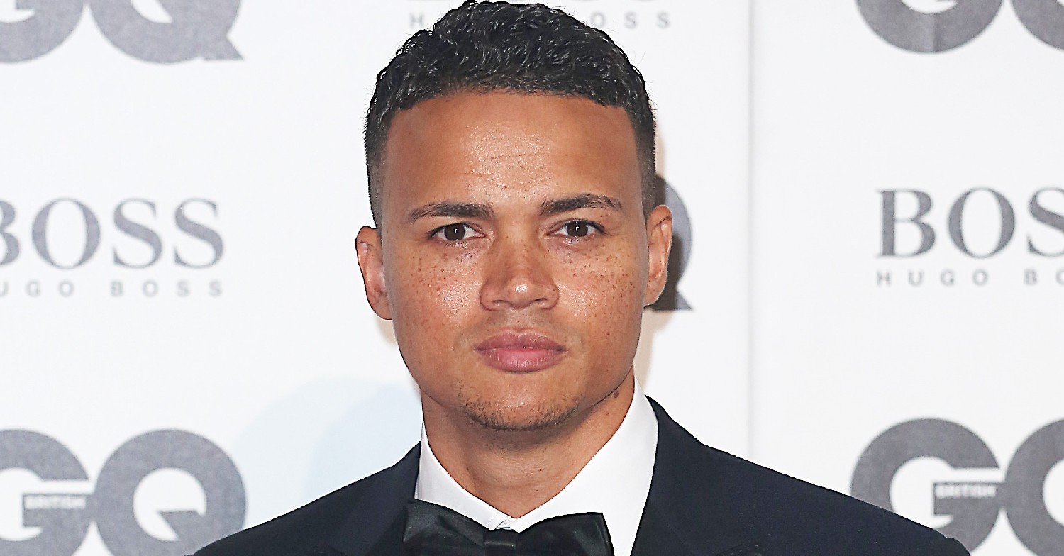 BBC star Jermaine Jenas with straight face at GQ Awards