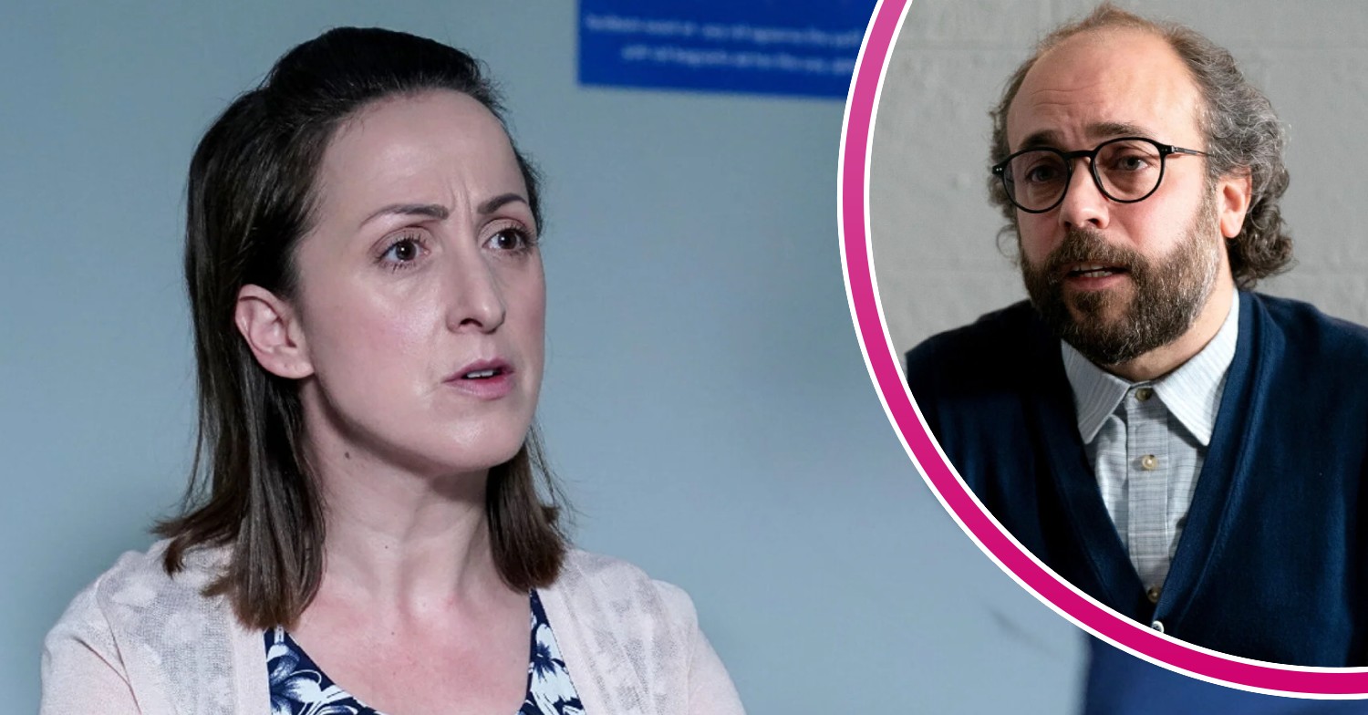 EastEnders' Sonia, and in a bubble is Reiss