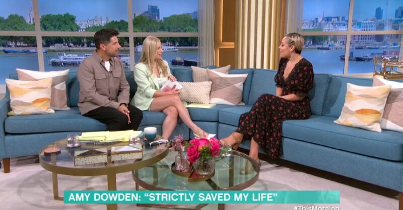 Sian Welby and Craig Doyle talking to Amy Dowden on This Morning