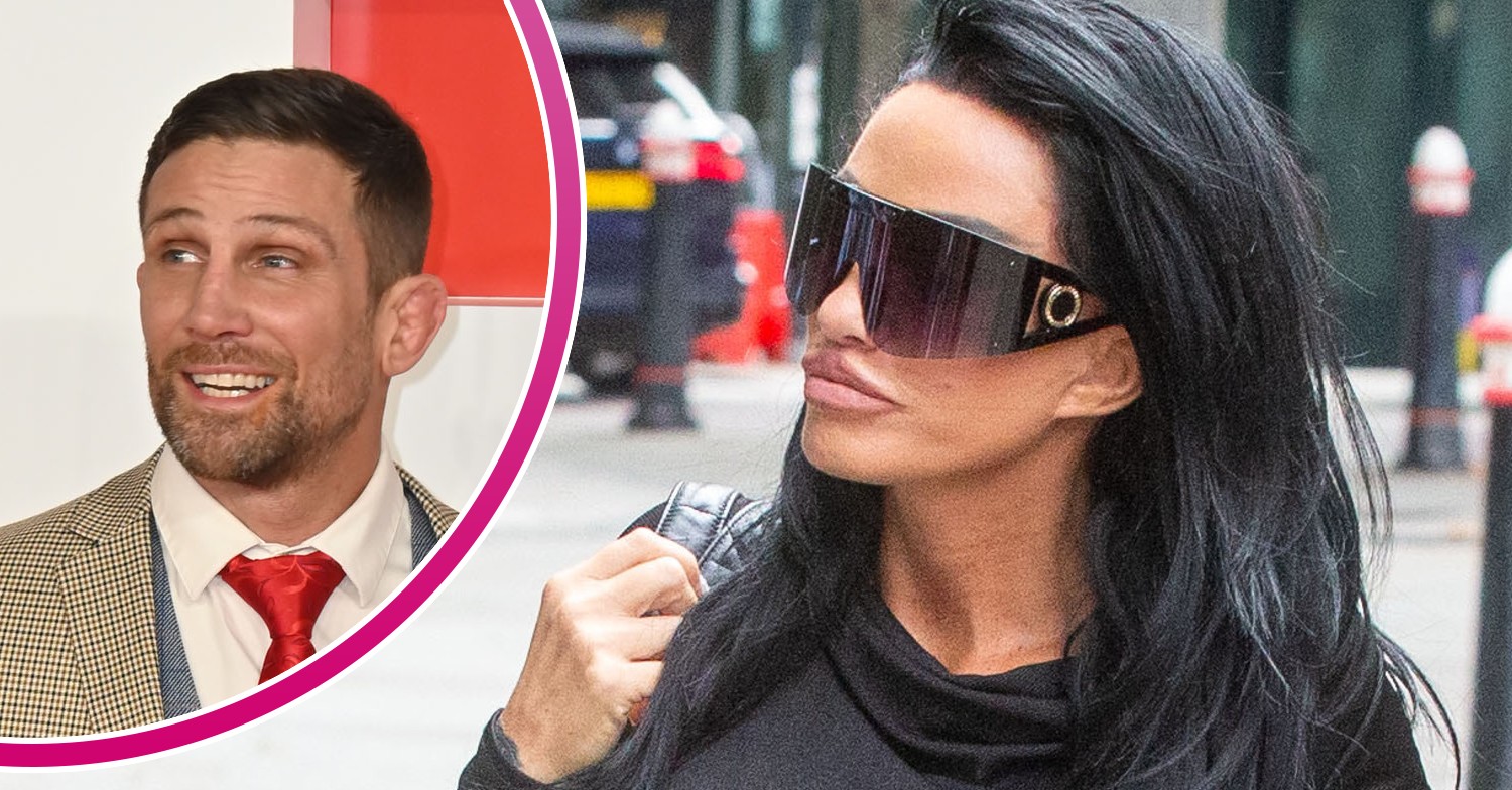 Katie Price wearing sunglasses / Alex Reid smiling