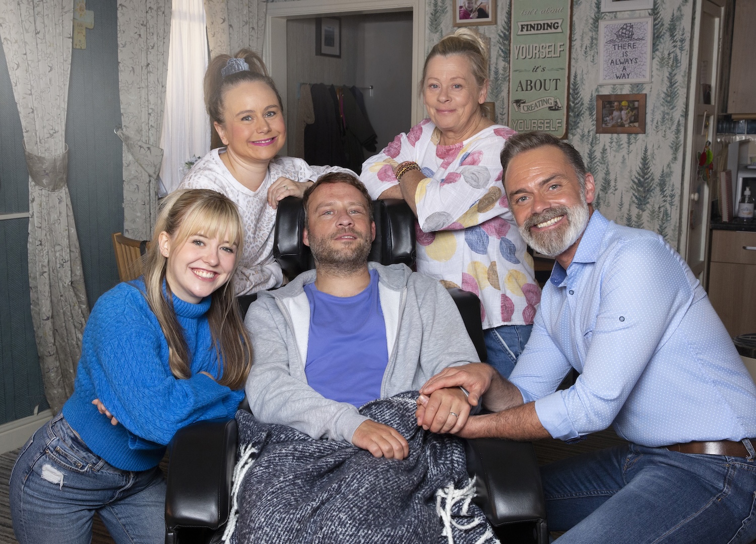 Paul and his family on Coronation Street