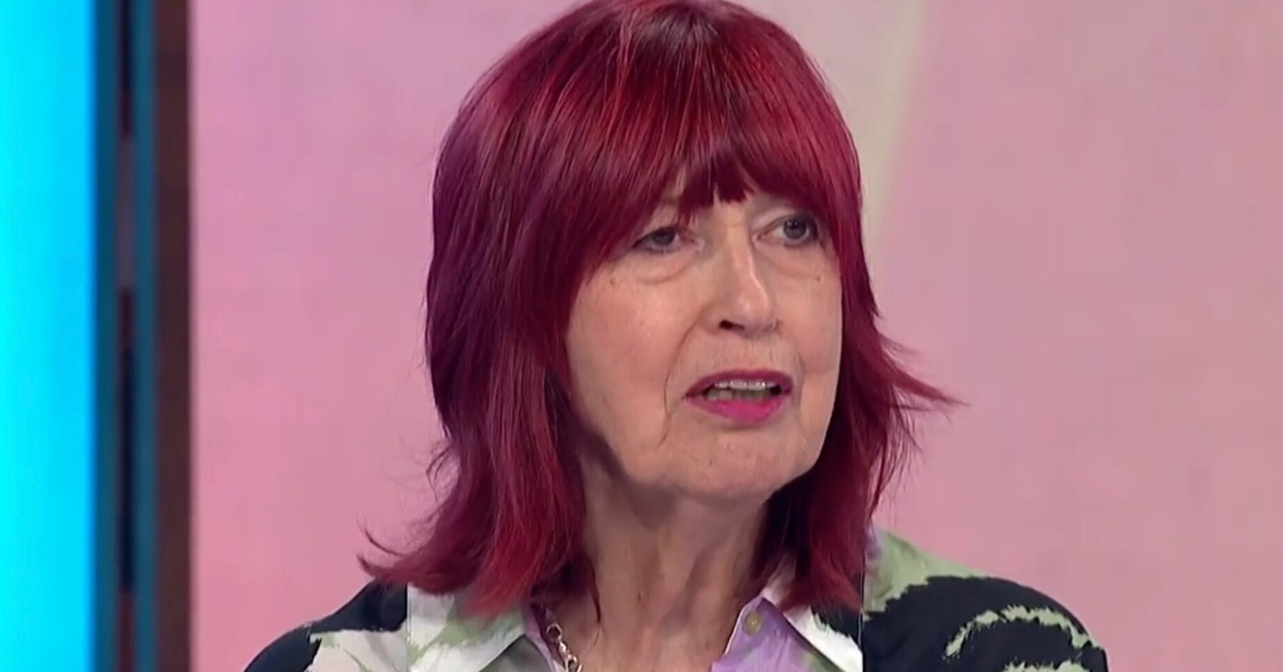 Janet Street Porter with annoyed expression on Loose Women