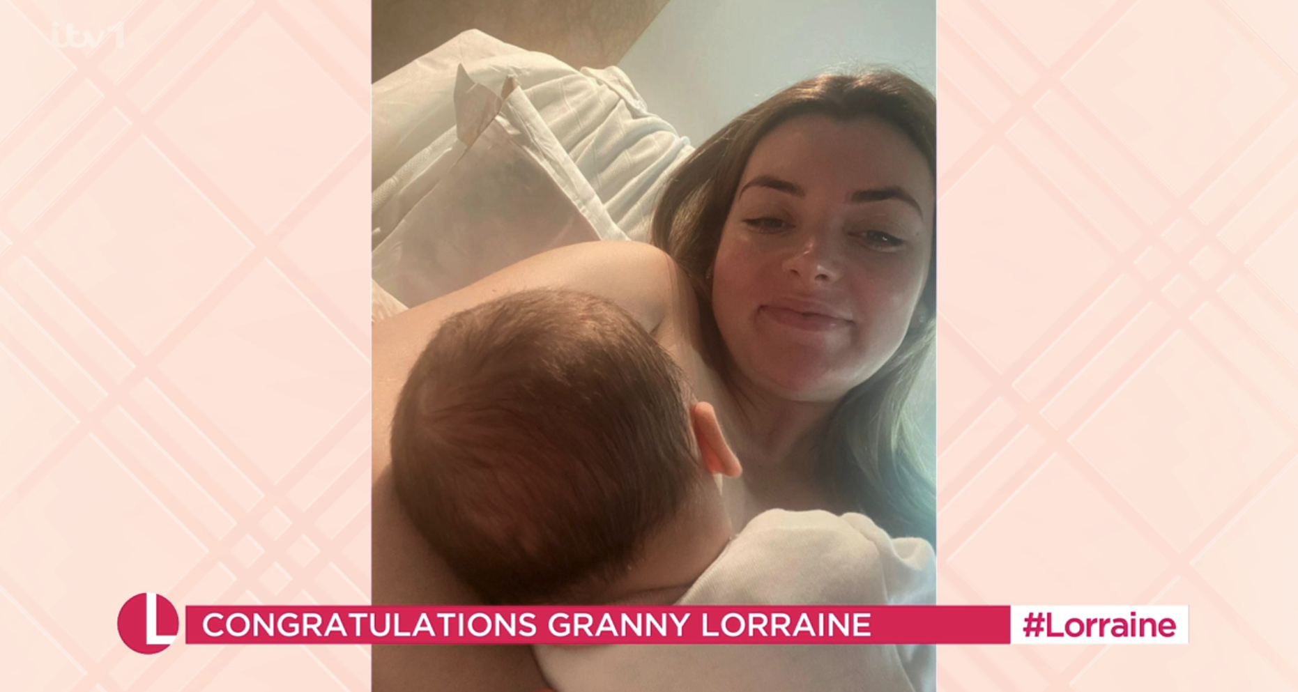 Rosie Kelly holding daughter Billie