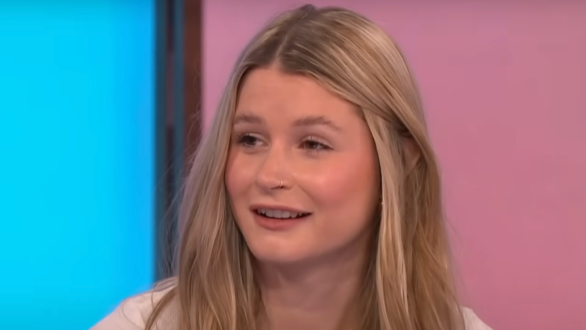 Mollie Pearce smiling on Loose Women