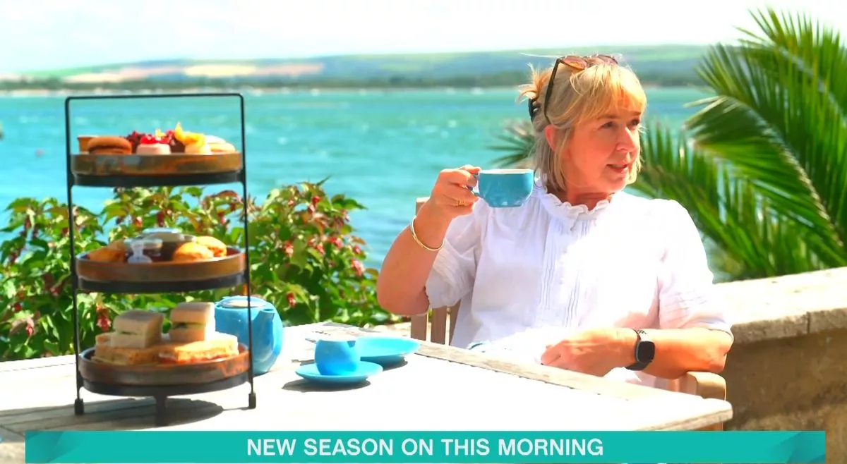 Fern Britton was spotted during clips of the upcoming content