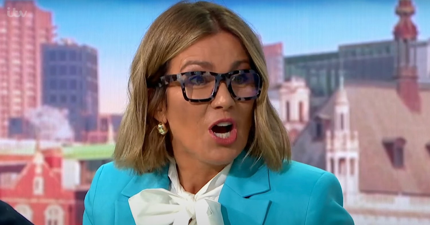 Susanna Reid wearing glasses on Good Morning Britain
