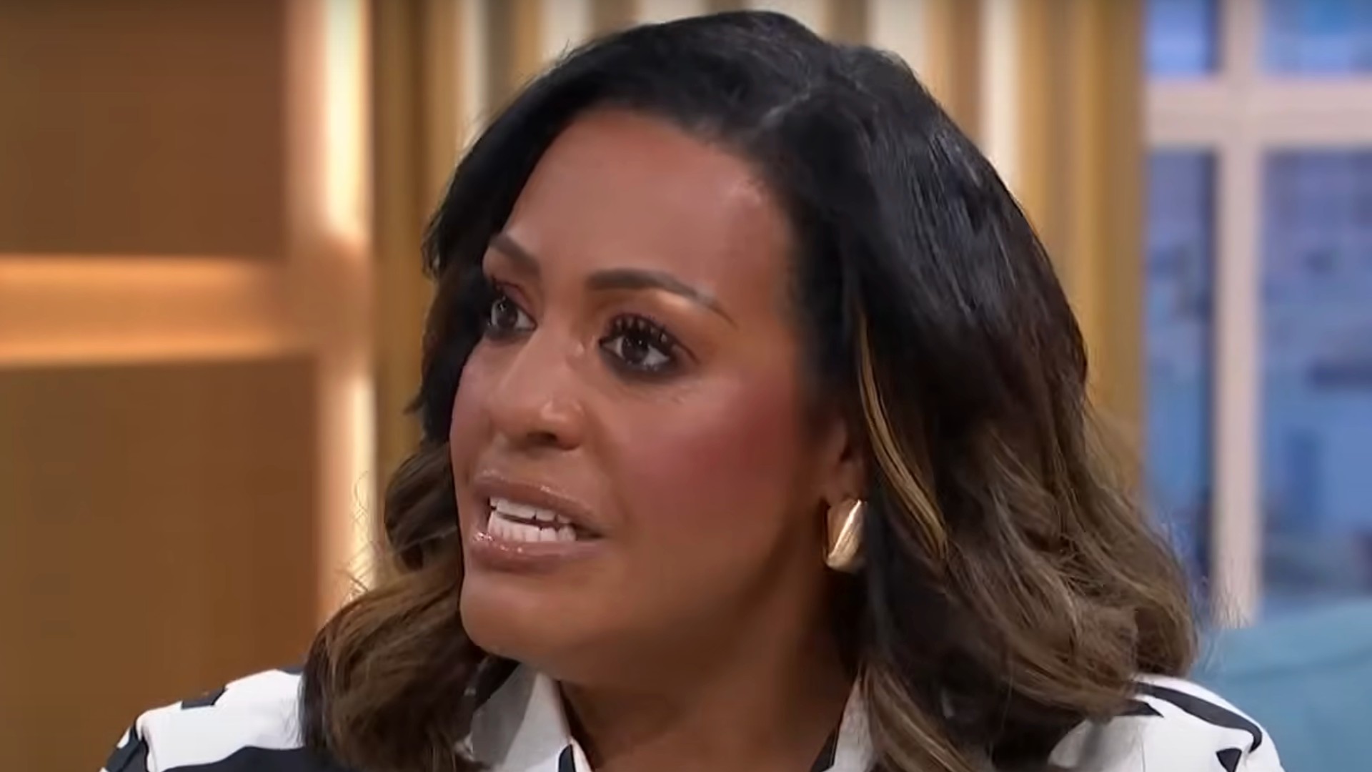 Alison Hammond talking on This Morning