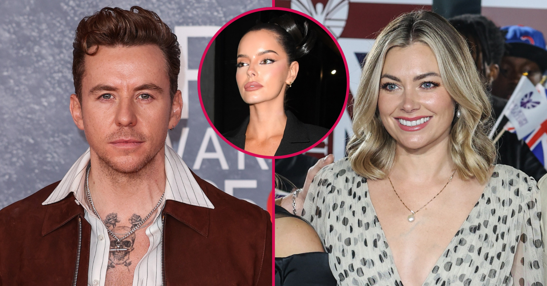 Danny Jones, Maura Higgins, his wife Georgia